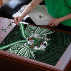 Custom South Sydney Rabbitohs Rugby Puzzle Rabbit Warrior Polynesia Islander Rugby Mascot