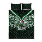 Custom South Sydney Rabbitohs Rugby Quilt Bed Set Rabbit Warrior Polynesia Islander Rugby Mascot