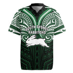 Custom South Sydney Rabbitohs Rugby Rugby Jersey Rabbit Warrior Polynesia Islander Rugby Mascot