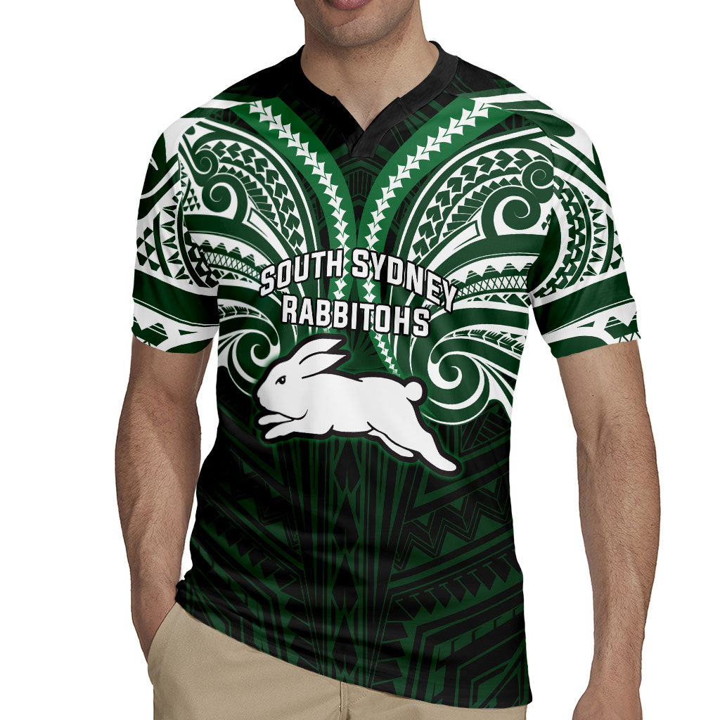 Custom South Sydney Rabbitohs Rugby Rugby Jersey Rabbit Warrior Polynesia Islander Rugby Mascot