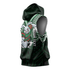Custom South Sydney Rabbitohs Rugby Sleeveless Hoodie Rabbit Warrior Polynesia Islander Rugby Mascot