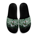 Custom South Sydney Rabbitohs Rugby Slide Sandals Rabbit Warrior Polynesia Islander Rugby Mascot