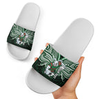Custom South Sydney Rabbitohs Rugby Slide Sandals Rabbit Warrior Polynesia Islander Rugby Mascot