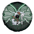 Custom South Sydney Rabbitohs Rugby Spare Tire Cover Rabbit Warrior Polynesia Islander Rugby Mascot