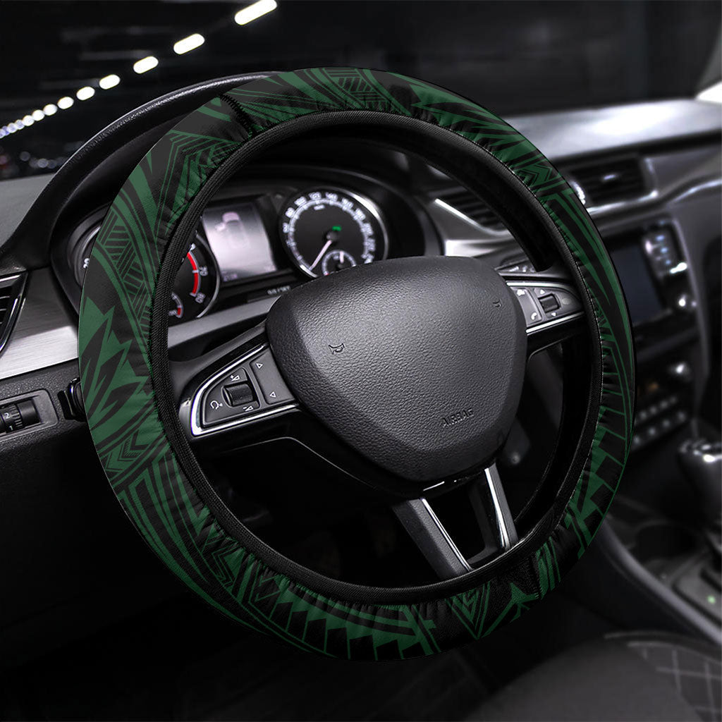 South Sydney Rabbitohs Rugby Steering Wheel Cover Rabbit Warrior Polynesia Islander Rugby Mascot