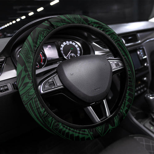 South Sydney Rabbitohs Rugby Steering Wheel Cover Rabbit Warrior Polynesia Islander Rugby Mascot