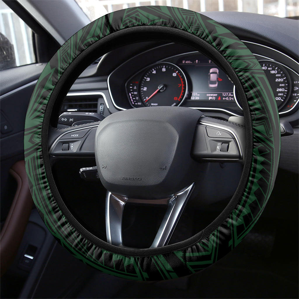 South Sydney Rabbitohs Rugby Steering Wheel Cover Rabbit Warrior Polynesia Islander Rugby Mascot