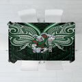 Custom South Sydney Rabbitohs Rugby Tablecloth Rabbit Warrior Polynesia Islander Rugby Mascot