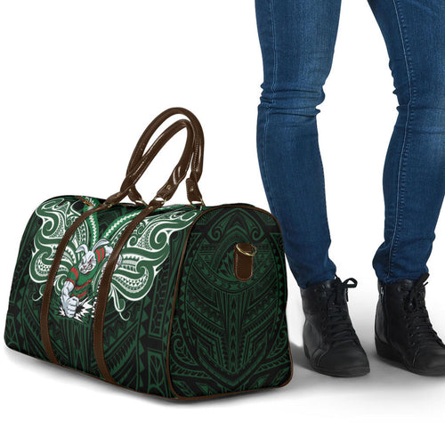 Custom South Sydney Rabbitohs Rugby Travel Bag Rabbit Warrior Polynesia Islander Rugby Mascot