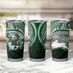 Custom South Sydney Rabbitohs Rugby Tumbler Cup Rabbit Warrior Polynesia Islander Rugby Mascot