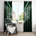 Custom South Sydney Rabbitohs Rugby Window Curtain Rabbit Warrior Polynesia Islander Rugby Mascot