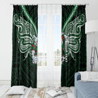 Custom South Sydney Rabbitohs Rugby Window Curtain Rabbit Warrior Polynesia Islander Rugby Mascot
