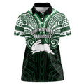 Custom South Sydney Rabbitohs Rugby Women Polo Shirt Rabbit Warrior Polynesia Islander Rugby Mascot
