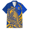 Personalized West Coast Eagles Hawaiian Shirt Polynesian Tribal Eagle Mascot With Hibiscus Floral Art