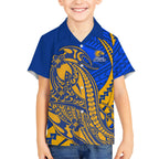 Personalized West Coast Eagles Hawaiian Shirt Polynesian Tribal Eagle Mascot With Hibiscus Floral Art