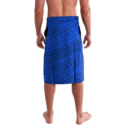 Personalized West Coast Eagles Lavalava Polynesian Tribal Eagle Mascot With Hibiscus Floral Art