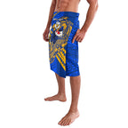 Personalized West Coast Eagles Lavalava Polynesian Tribal Eagle Mascot With Hibiscus Floral Art