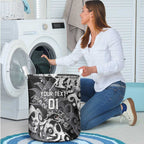 Personalized Penrith Panthers Rugby Laundry Basket Urban Street Graffiti Style - Distressed Splatter Elements