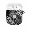 Personalized Penrith Panthers Rugby AirPods Case Urban Street Graffiti Style - Distressed Splatter Elements