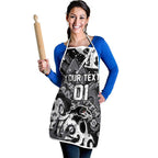 Personalized Penrith Panthers Rugby Apron Urban Street Graffiti Style - Distressed Splatter Elements