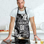 Personalized Penrith Panthers Rugby Apron Urban Street Graffiti Style - Distressed Splatter Elements