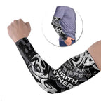 Personalized Penrith Panthers Rugby Arm Sleeves Urban Street Graffiti Style - Distressed Splatter Elements