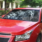 Personalized Penrith Panthers Rugby Auto Sun Shade Urban Street Graffiti Style - Distressed Splatter Elements