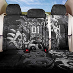 Personalized Penrith Panthers Rugby Back Car Seat Cover Urban Street Graffiti Style - Distressed Splatter Elements