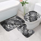 Personalized Penrith Panthers Rugby Bathroom Set Urban Street Graffiti Style - Distressed Splatter Elements