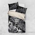 Personalized Penrith Panthers Rugby Bedding Set Urban Street Graffiti Style - Distressed Splatter Elements