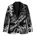 Personalized Penrith Panthers Rugby Blazer Urban Street Graffiti Style - Distressed Splatter Elements