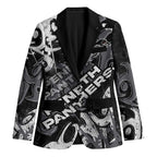 Personalized Penrith Panthers Rugby Blazer Urban Street Graffiti Style - Distressed Splatter Elements