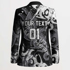 Personalized Penrith Panthers Rugby Blazer Urban Street Graffiti Style - Distressed Splatter Elements