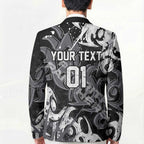 Personalized Penrith Panthers Rugby Blazer Urban Street Graffiti Style - Distressed Splatter Elements