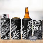 Personalized Penrith Panthers Rugby 4 in 1 Can Cooler Tumbler Urban Street Graffiti Style - Distressed Splatter Elements