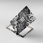 Personalized Penrith Panthers Rugby Canvas Wall Art Urban Street Graffiti Style - Distressed Splatter Elements