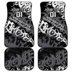 Personalized Penrith Panthers Rugby Car Mats Urban Street Graffiti Style - Distressed Splatter Elements