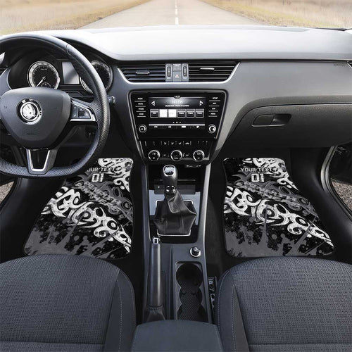 Personalized Penrith Panthers Rugby Car Mats Urban Street Graffiti Style - Distressed Splatter Elements