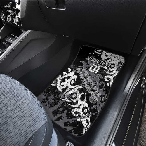 Personalized Penrith Panthers Rugby Car Mats Urban Street Graffiti Style - Distressed Splatter Elements