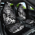 Personalized Penrith Panthers Rugby Car Seat Cover Urban Street Graffiti Style - Distressed Splatter Elements