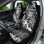 Personalized Penrith Panthers Rugby Car Seat Cover Urban Street Graffiti Style - Distressed Splatter Elements