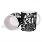 Personalized Penrith Panthers Rugby Ceramic Mug Urban Street Graffiti Style - Distressed Splatter Elements