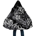 Personalized Penrith Panthers Rugby Cloak Urban Street Graffiti Style - Distressed Splatter Elements