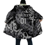 Personalized Penrith Panthers Rugby Cloak Urban Street Graffiti Style - Distressed Splatter Elements