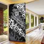 Personalized Penrith Panthers Rugby Door Cover Urban Street Graffiti Style - Distressed Splatter Elements