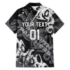 Personalized Penrith Panthers Rugby Family Matching Tank Maxi Dress and Hawaiian Shirt Urban Street Graffiti Style - Distressed Splatter Elements