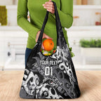 Personalized Penrith Panthers Rugby Grocery Bag Urban Street Graffiti Style - Distressed Splatter Elements