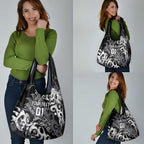 Personalized Penrith Panthers Rugby Grocery Bag Urban Street Graffiti Style - Distressed Splatter Elements