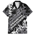 Personalized Penrith Panthers Rugby Hawaiian Shirt Urban Street Graffiti Style - Distressed Splatter Elements