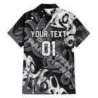 Personalized Penrith Panthers Rugby Hawaiian Shirt Urban Street Graffiti Style - Distressed Splatter Elements